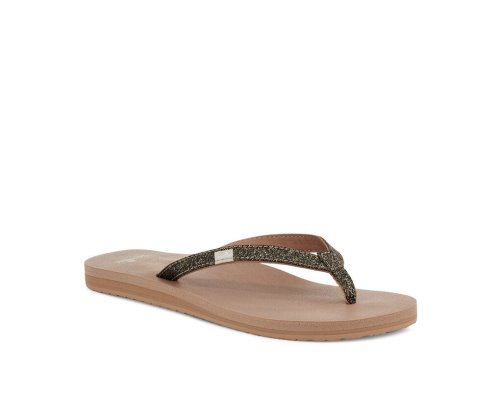 Sanuk Yoga Joy Sparkle - Sanuk Flip Flops Womens Gold - Philippines THBEGZ534